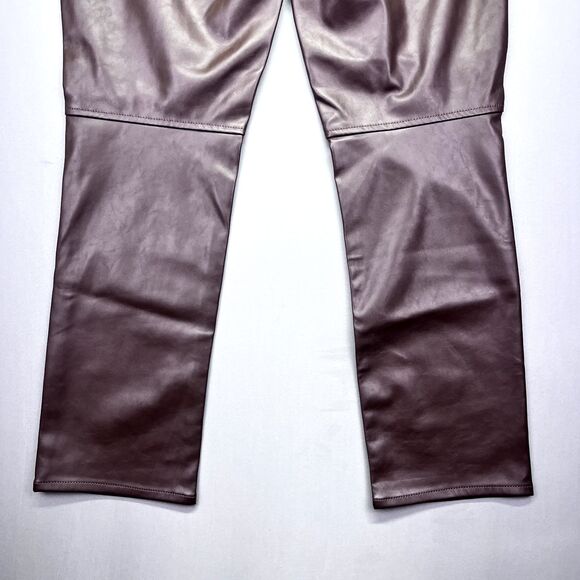 GAP faux leather Skinny Pants - Dark Brown - cropped - Picture 12 of 13